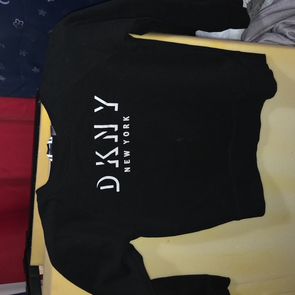 DKNY Black Crew Neck Sweater Small